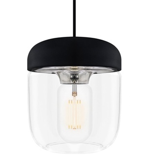 VITA Acorn Lampenschirm schwarz + Stahl poliert 14 x 14 x 16 cm Lampe