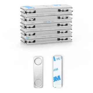 Cainda 6 Paar magnetische Bilder-Aufhängestreifen, magnetischer Fixator abnehmbar und beschädigungsfrei, Klebestreifen zum Aufhängen von Rahmen und Heimdekorationen
