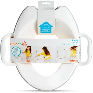 Munchkin Toilettensitz | Toilettensitz für das Töpfchentraining mit Griffen und Standbeinen | Ideal für Kleinkinder und Kinder | Grau