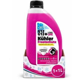 gamix Kühlmittel G12 G12+ 1L Kühlerfrostschutz bis -35°C Longlife 5 Jahre gebrauchsfertig VW TL 774-F
