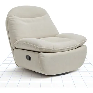 FLEXISPOT Relaxsessel, XC6, Manueller Sessel, Schlafsessel, Drehsessel mit Rocking, Liegesessel im Wohnzimmer, Fernsehsessel mit verstellbare Rückenlehne, Ruhesessel (Beige)