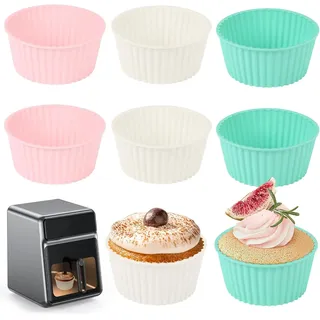 6er-set Silikon-kuchenformen Für Heißluftfritteusen – Kuchenform Mit Eiern – Antihaft-rundformen