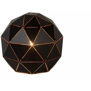 Licht-Erlebnisse Nachttischlampe WANOR, ohne Leuchtmittel, Schwarz E27 Ø25 cm H:22 cm Metall Kugel Schlafzimmer Nachttisch schwarz