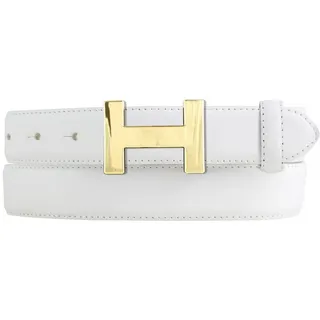 BELTINGER Ledergürtel Hochwertiger Damen-Gürtel HELLA aus Vollrindleder 3,0 cm - Bombierter (1-St) weiß 115 cm (Gesamtlänge 130 cm)
