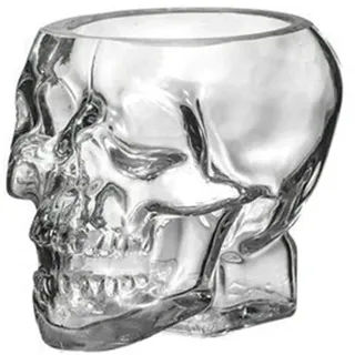Fnfhsa Halloween-Totenkopf-Glasbecher-Set, Klare Weingläser für Cocktails, Whisky, Saft - Ideal für Party-Dekorationen und Geschenke