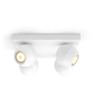 Philips Hue White Ambiance Buckram Viererspot weiß