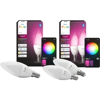 Philips Hue Kerzenlampe White & Color E14 3er-Pack