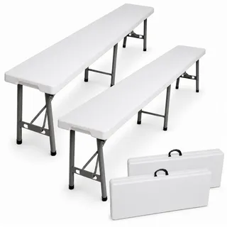 Trutzholm Bierzeltbank 180 x 70 x 75 cm Weiß