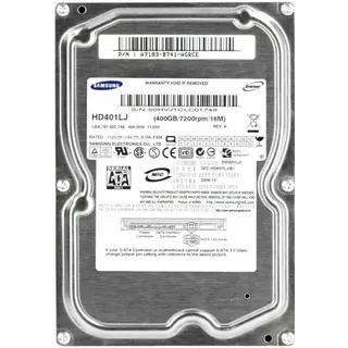 FESTPLATTE SAMSUNG SPINPOINT P133 HD401LJ 400GB 7200U/min 16MB SATA II 3.5' Zoll