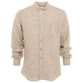 Almsach Stehkragenhemd 720LI-LA in beige | Gr.: S