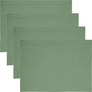 REDBEST Tischset Tulsa 4er-Pack Baumwolle Salbei Größe 35x50 cm