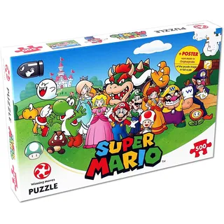 Winning Moves 029476 - Super Mario & Friends Puzzle, 500 Teile
