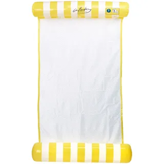 Infactory Wasserhängematte 970207 200 x 100 cm Gelb/Weiß/Türkis