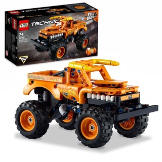 LEGO 42135 Technic Monster Jam El Toro Loco, Monster Truck-Spielzeug ab 7 Jahre, Spielzeugauto-Set für Jungen und Mädchen, Offroader mit Rückzie...
