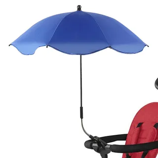 Sonnenschirm Kinderwagen Universal, Kinderwagen Sonnenschirm UV Schutz 50+, 360° verstellbar Abnehmbar Kinderwagen Sonnenschirm mit Clip, Sommer Sonnenschirm für Kinderwagen Buggys Zubehör