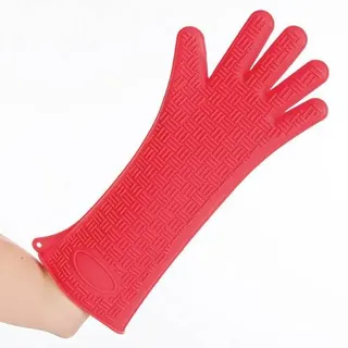 Ofenhandschuhe Heatblocker, Silikon, universal, rot, L: 35cm