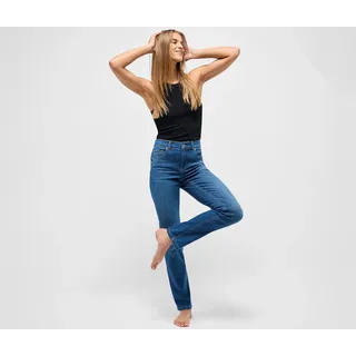 Angels Jeans Straight Fit Cici im zeitlosen Blue Used-D36 / L30