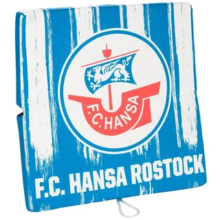 FC Hansa Rostock Sitzkissen Kissen Sitzklappkissen Klappkissen ** Streifen **, 222739, mehrfarbig