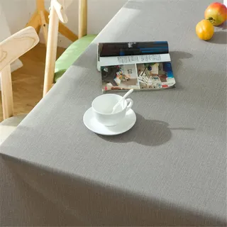 Chickwin Wachstuch Tischdecke Plastik PVC Party Tischdecken Rechteckig Wasserdicht Ölbeständig Wachstischdecke Garten Tischdecke Abwischbar Pflegeleicht (90x90cm,Japanisches Grau)