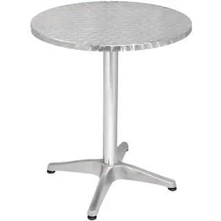 Bolero Bistrotisch Ø 60 x 1 cm Silber/Weiß