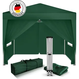 Kronenburg Handel Kronenburg Faltpavillon 2 x 2 m inkl. 4 Seitenteile Grün