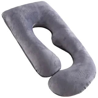 Momcozy Schwangerschaftskissen 144,80 x 70,10 cm Grau