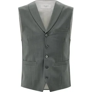 CARL GROSS Slim Fit Anzugweste mit Lanawoll-Anteil Modell 'Warren', Gruen, 58