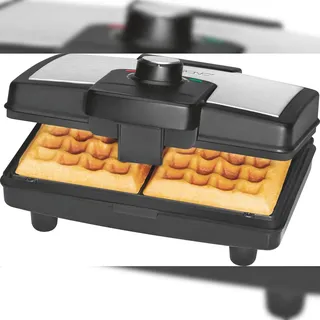Clatronic WA 3606 Waffelautomat schwarz/edelstahl