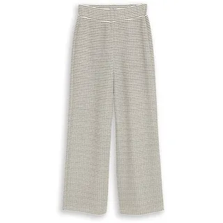 Tom Tailor Gestreifte Stoffhose mit Struktur Schwarz/Weiß XL