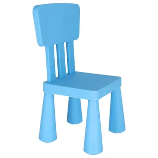 MUEBLEAR 90051 Kinder-Stuhl aus Kunststoff, 31 x 30 x 67 cm blau