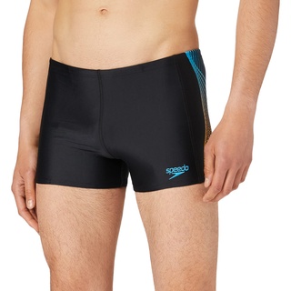 SPEEDO Panel Aquashort Badehose Black/Mango/Pool 5