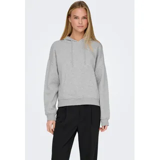 Only Kapuzensweatshirt Light Grey Melange XS