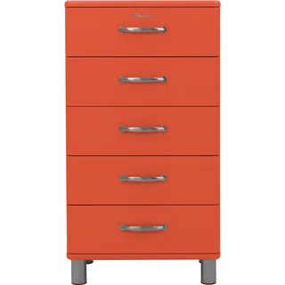 Tenzo Malibu Kommode Metall/Holzwerkstoff 60x41x111 cm - Silber