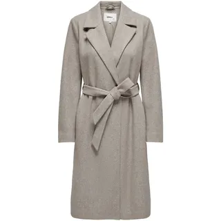Only Langmantel ONLALVILDA LIFE WRAP COAT OTW grau 42