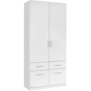 Rauch Drehtürenschrank CELLE 91 x 210 x 54 cm Weiß