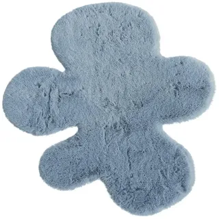 KJUT Kunstfell Fantasieform Bunny Puzzle , blau , Synthetische Fasern , Maße (cm): B: 70