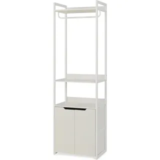 [en.casa] Standgarderobe Jässaatka 200 x 61 x 40 cm Grau