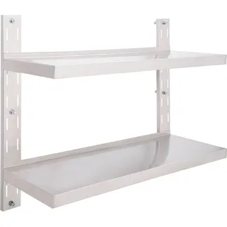 vidaXL Wandregal 100 x 30 cm Grau