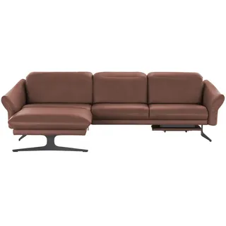 himolla Ecksofa Leder 1059 ¦ rot ¦ Maße (cm): B: 284 H: 83 T: 179.0
