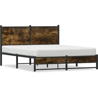 vidaXL Metallbett 140 x 190 cm Brown