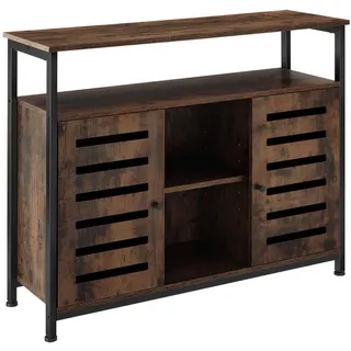 Tectake Sideboard 100 x 37 x 82 cm Braun