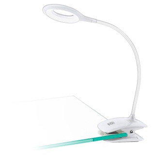 EGLO Akku Tisch-LED-Klemmleuchte CABADO, Weiß - Kunststoff - H 42 cm