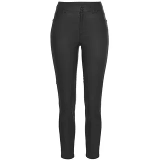 LASCANA Lederimitathose schmal Schwarz 34