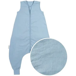 Meyco Baby Sommer-Sleepoverall mit Leinen 0.5 TOG, hellblau, 80