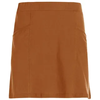 Vishes Minirock Kurzer Damen Basic-Rock Mini-Rock Baumwoll-Rock Einfarbig Schlicht Elfen, Hippie, Ethno Style orange 34-36
