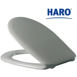 HARO WC SITZ manhattan grau Edelstahlscharnier massiv Made in Germany Hamberger