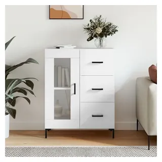vidaXL Sideboard 69,5 x 90 x 34 cm Hochglanz-Weiß
