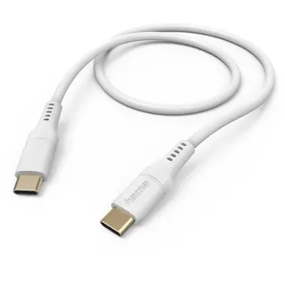 Hama USB-C auf USB-C 1,5 m Weiß