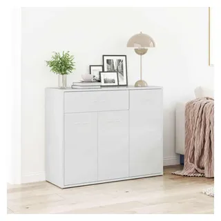 vidaXL Sideboard 88 x 70 x 30 cm Hochglanz-Weiß