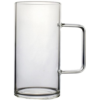 Cabilock 700ml Glaskanne Borosilikatglas Krug Eistee Kanne Glas Saftkrug Glaskrug Glasbecher Wasserkrug Teekanne Kühlschrank Getränke Tee Karaffe für Cocktail Kaffee Milch Wein Wasser